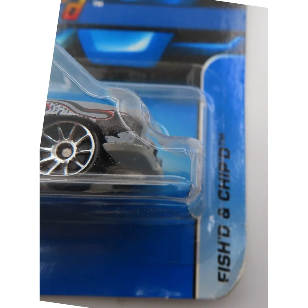 Hot Wheels Fish'd & Chip'd Silver Flame 2006 Mainline 135 H9043 Mattel Diecast